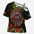 50 Years Of Deadly NAIDOC Week 2026 Cross Shoulder Shirt Aussie Kangaroo Aboriginal Art