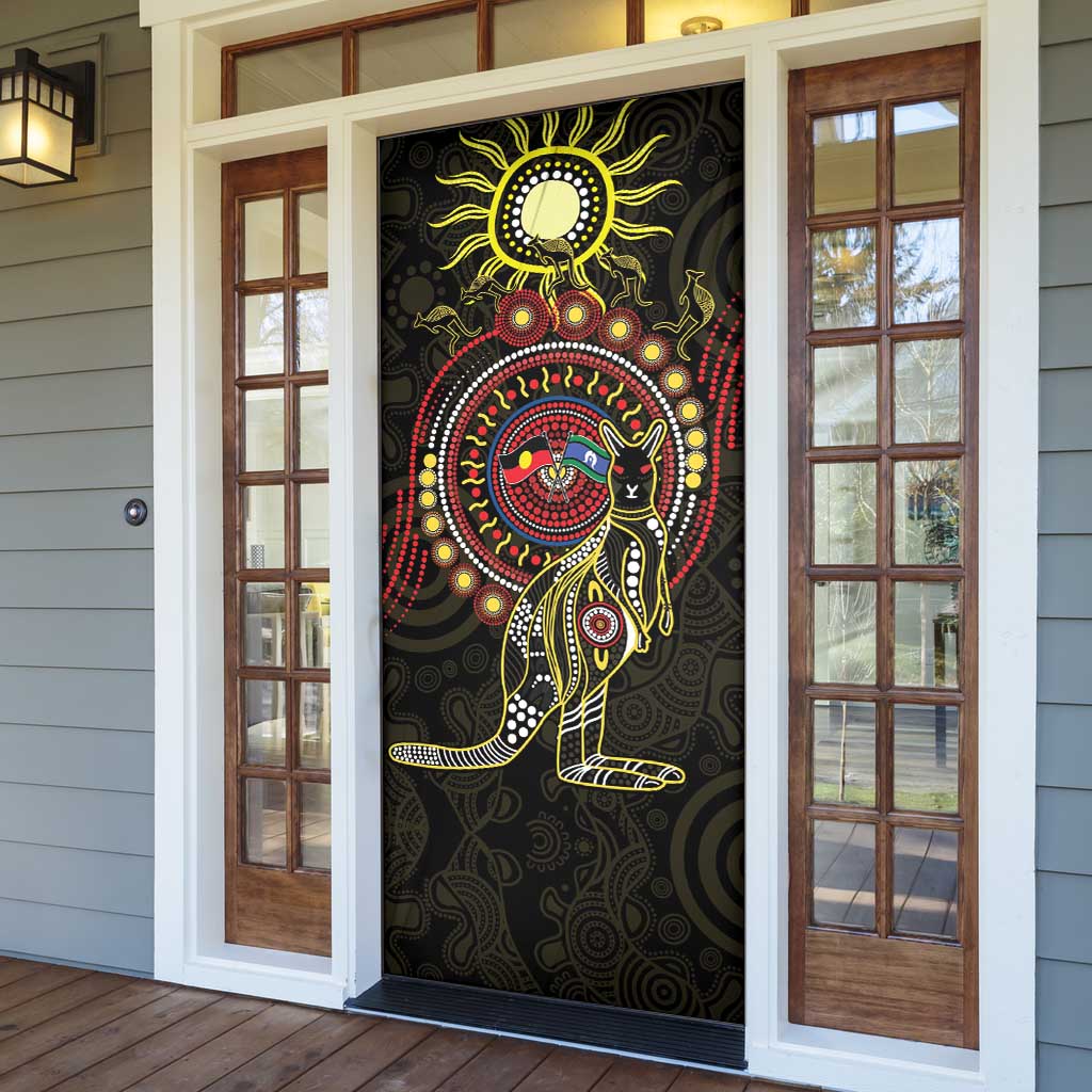 50 Years Of Deadly NAIDOC Week 2026 Door Cover Aussie Kangaroo Aboriginal Art