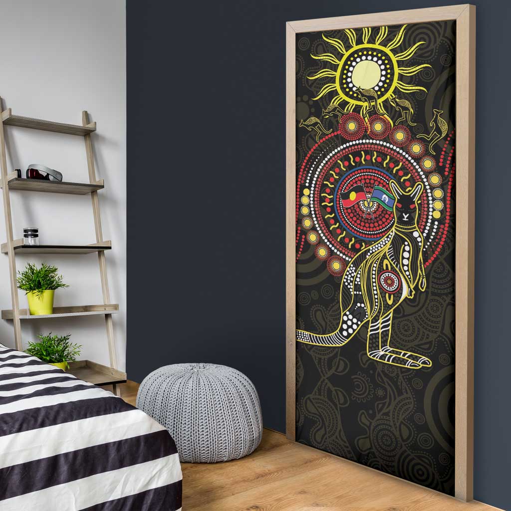 50 Years Of Deadly NAIDOC Week 2026 Door Cover Aussie Kangaroo Aboriginal Art