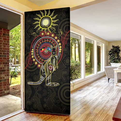 50 Years Of Deadly NAIDOC Week 2026 Door Cover Aussie Kangaroo Aboriginal Art