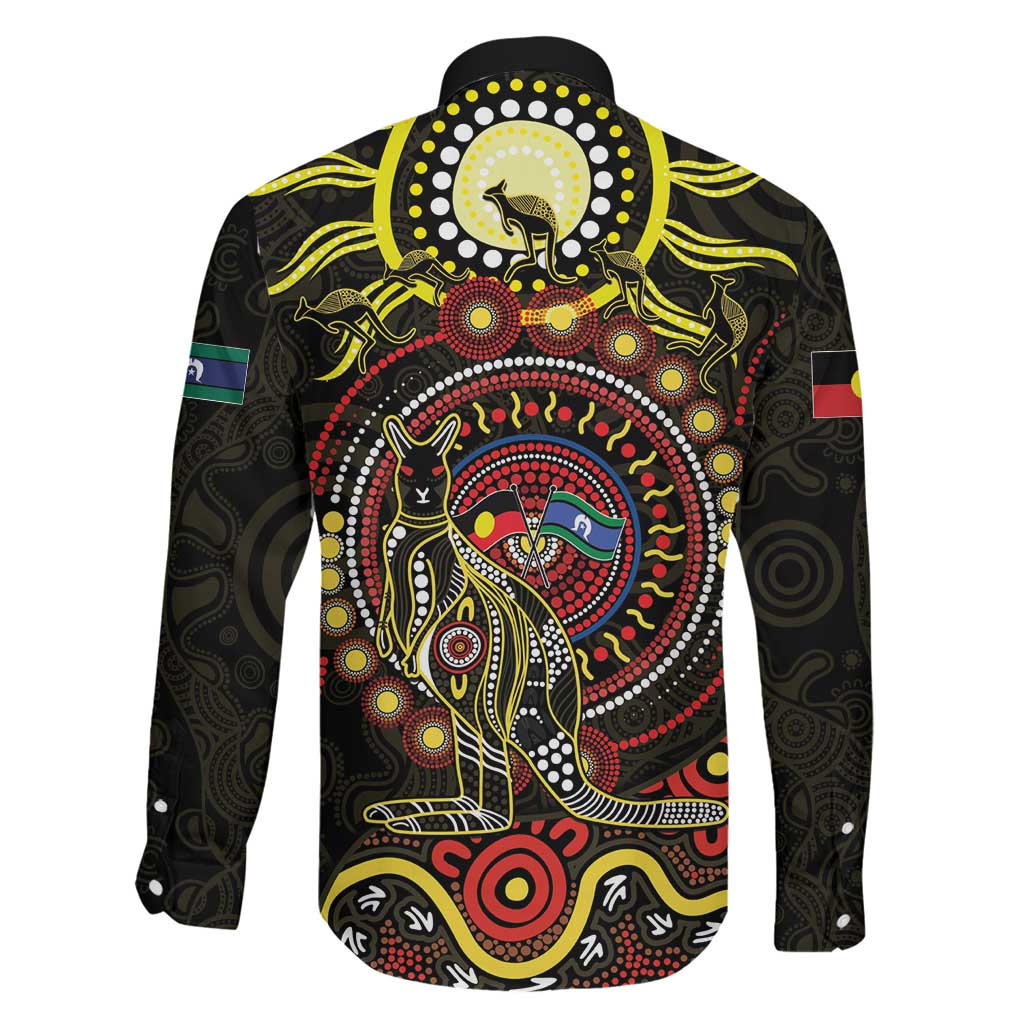 50 Years Of Deadly NAIDOC Week 2026 Family Matching Long Sleeve Bodycon Dress and Hawaiian Shirt Aussie Kangaroo Aboriginal Art