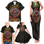 50 Years Of Deadly NAIDOC Week 2026 Family Matching Tank Maxi Dress and Hawaiian Shirt Aussie Kangaroo Aboriginal Art