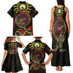 50 Years Of Deadly NAIDOC Week 2026 Family Matching Tank Maxi Dress and Hawaiian Shirt Aussie Kangaroo Aboriginal Art