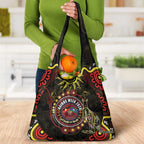 50 Years Of Deadly NAIDOC Week 2026 Grocery Bag Aussie Kangaroo Aboriginal Art