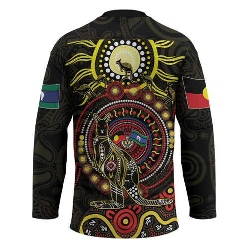 50 Years Of Deadly NAIDOC Week 2026 Hockey Jersey Aussie Kangaroo Aboriginal Art