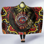 50 Years Of Deadly NAIDOC Week 2026 Hooded Blanket Aussie Kangaroo Aboriginal Art