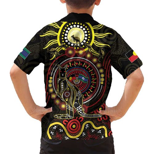 50 Years Of Deadly NAIDOC Week 2026 Kid Hawaiian Shirt Aussie Kangaroo Aboriginal Art