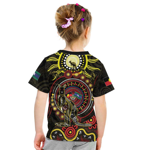 50 Years Of Deadly NAIDOC Week 2026 Kid T Shirt Aussie Kangaroo Aboriginal Art