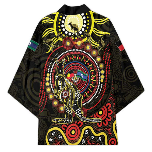 50 Years Of Deadly NAIDOC Week 2026 Kimono Aussie Kangaroo Aboriginal Art