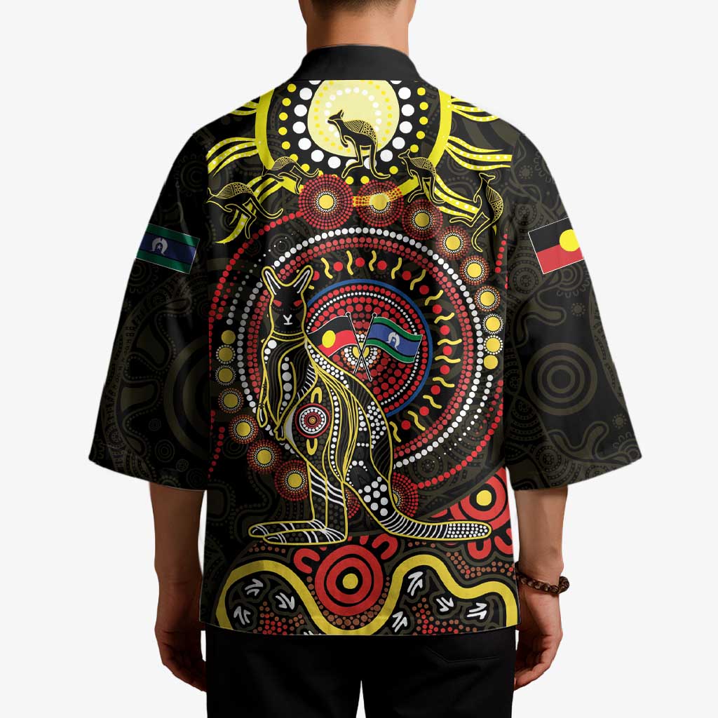 50 Years Of Deadly NAIDOC Week 2026 Kimono Aussie Kangaroo Aboriginal Art