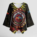 50 Years Of Deadly NAIDOC Week 2026 Kimono Sleeve Blouse Aussie Kangaroo Aboriginal Art