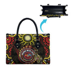 50 Years Of Deadly NAIDOC Week 2026 Leather Bag Aussie Kangaroo Aboriginal Art