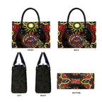 50 Years Of Deadly NAIDOC Week 2026 Leather Bag Aussie Kangaroo Aboriginal Art