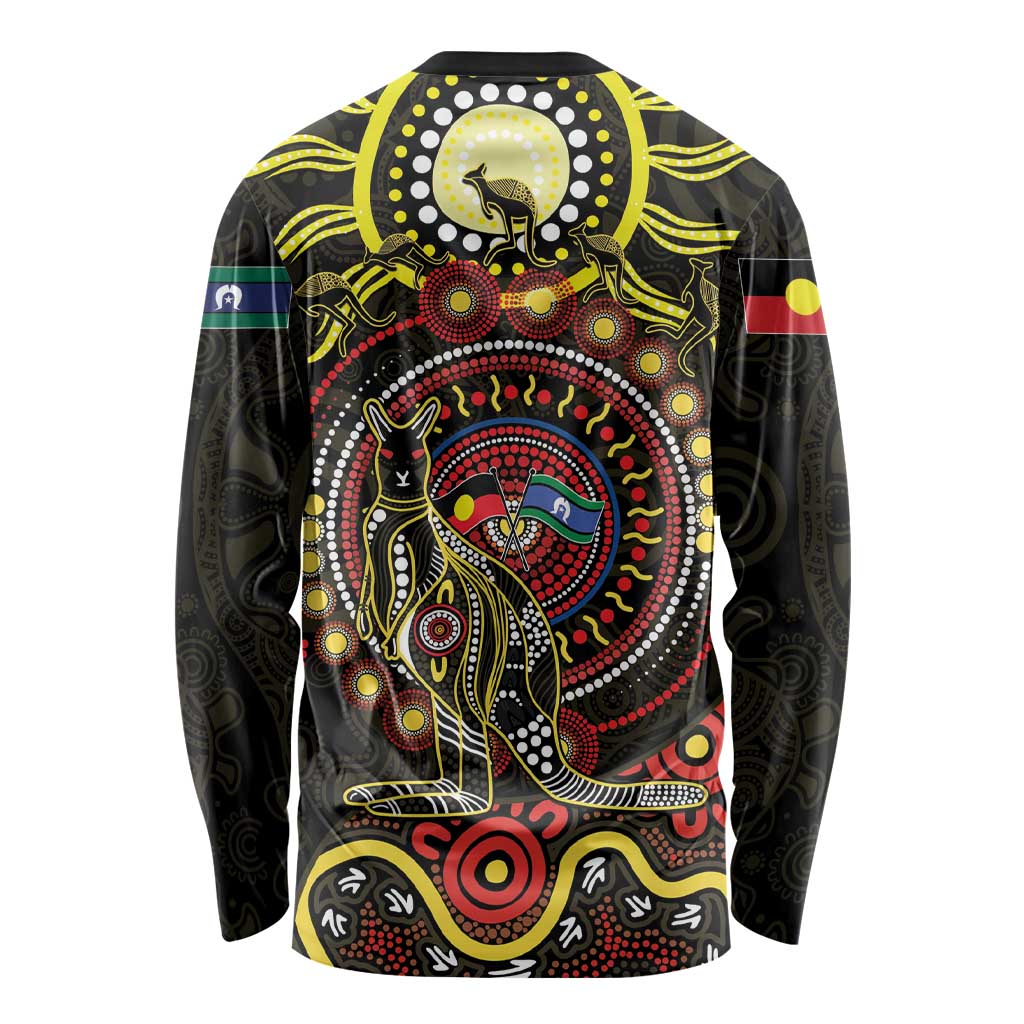 50 Years Of Deadly NAIDOC Week 2026 Long Sleeve Shirt Aussie Kangaroo Aboriginal Art
