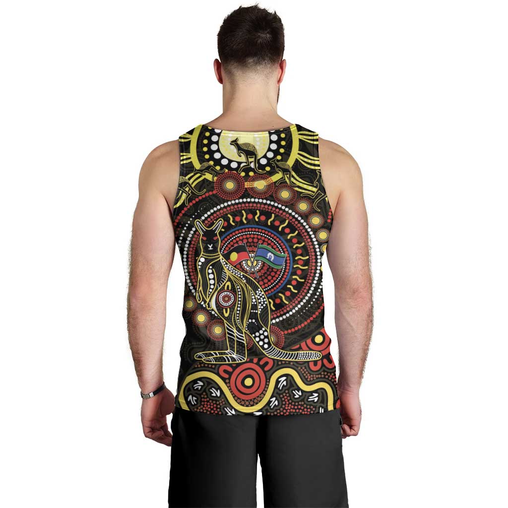 50 Years Of Deadly NAIDOC Week 2026 Men Tank Top Aussie Kangaroo Aboriginal Art