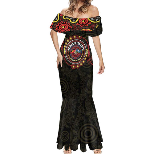 50 Years Of Deadly NAIDOC Week 2026 Mermaid Dress Aussie Kangaroo Aboriginal Art