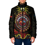 50 Years Of Deadly NAIDOC Week 2026 Padded Jacket Aussie Kangaroo Aboriginal Art