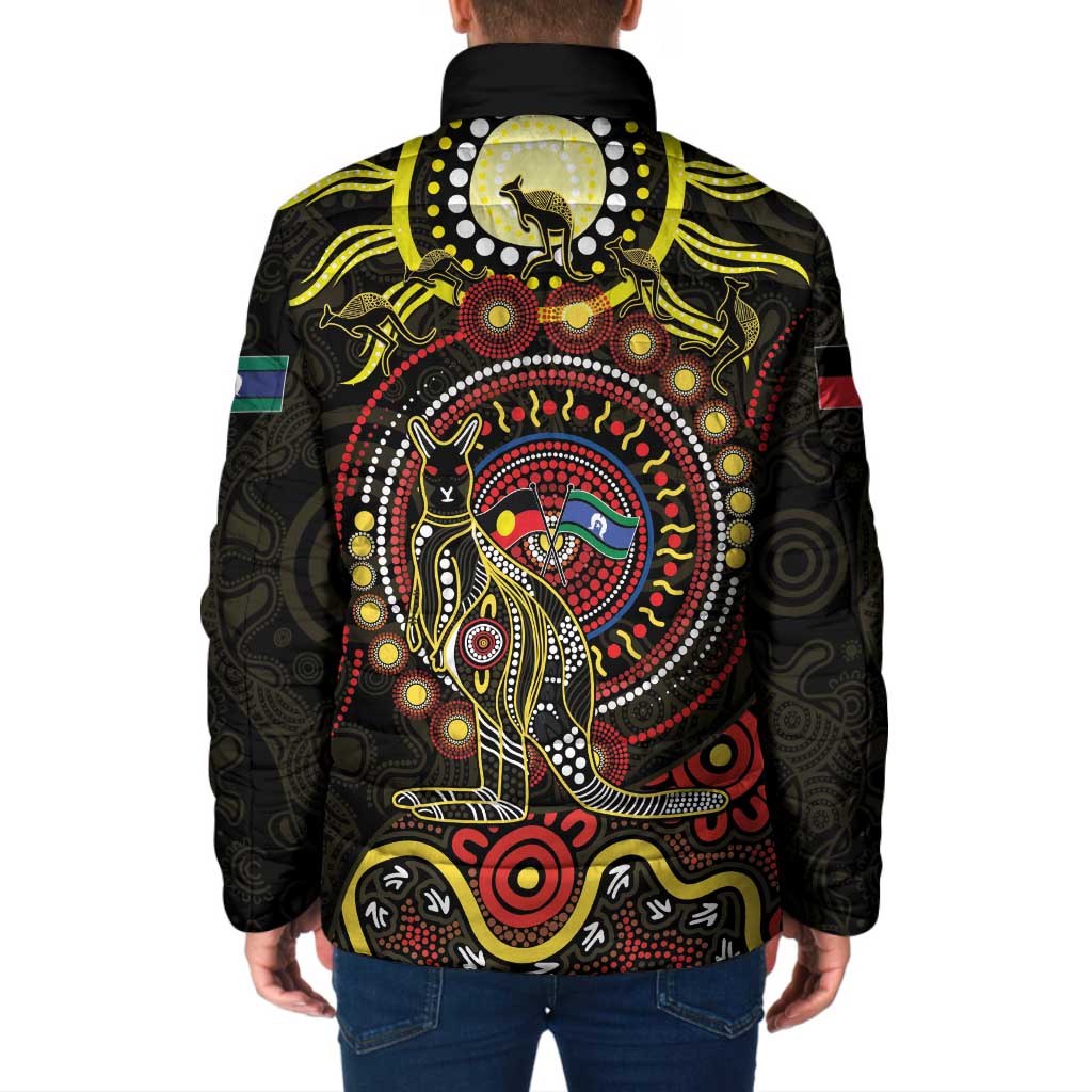 50 Years Of Deadly NAIDOC Week 2026 Padded Jacket Aussie Kangaroo Aboriginal Art