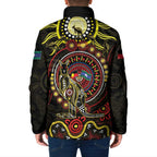 50 Years Of Deadly NAIDOC Week 2026 Padded Jacket Aussie Kangaroo Aboriginal Art