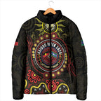 50 Years Of Deadly NAIDOC Week 2026 Padded Jacket Aussie Kangaroo Aboriginal Art