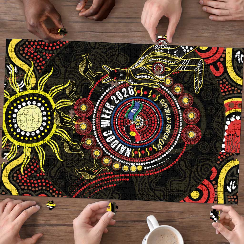 50 Years Of Deadly NAIDOC Week 2026 Puzzle Aussie Kangaroo Aboriginal Art