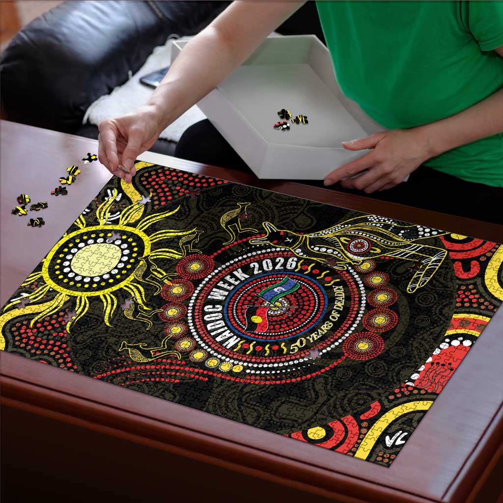 50 Years Of Deadly NAIDOC Week 2026 Puzzle Aussie Kangaroo Aboriginal Art