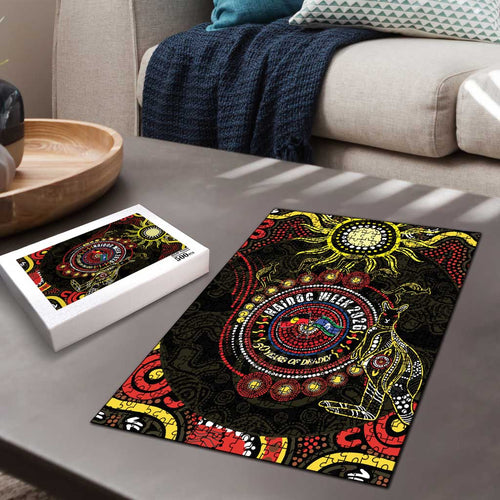50 Years Of Deadly NAIDOC Week 2026 Puzzle Aussie Kangaroo Aboriginal Art