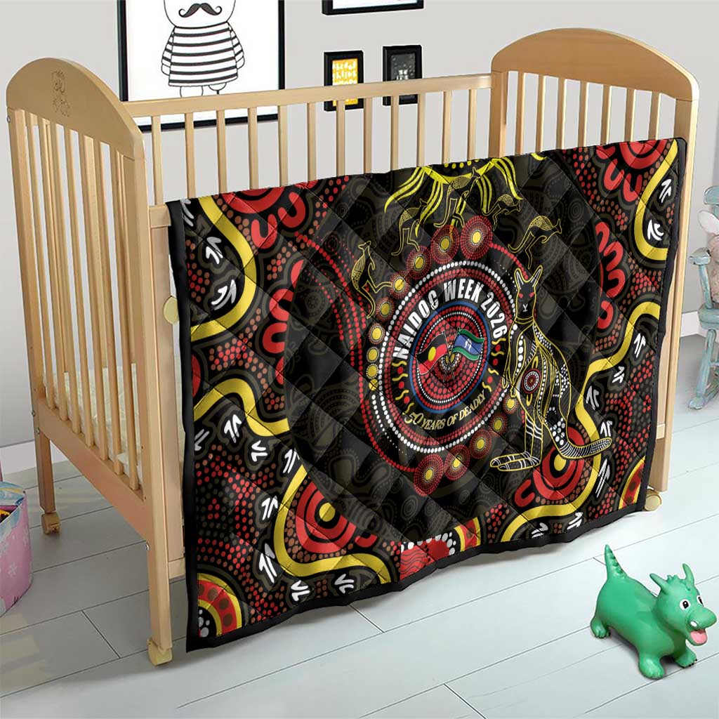 50 Years Of Deadly NAIDOC Week 2026 Quilt Aussie Kangaroo Aboriginal Art