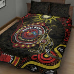 50 Years Of Deadly NAIDOC Week 2026 Quilt Bed Set Aussie Kangaroo Aboriginal Art