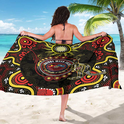 50 Years Of Deadly NAIDOC Week 2026 Sarong Aussie Kangaroo Aboriginal Art
