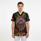 50 Years Of Deadly NAIDOC Week 2026 Scrub Top Aussie Kangaroo Aboriginal Art