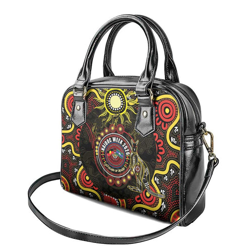 50 Years Of Deadly NAIDOC Week 2026 Shoulder Handbag Aussie Kangaroo Aboriginal Art