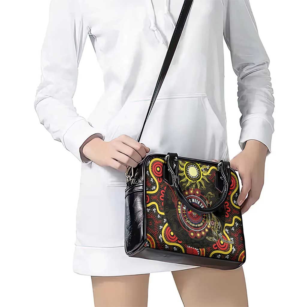 50 Years Of Deadly NAIDOC Week 2026 Shoulder Handbag Aussie Kangaroo Aboriginal Art