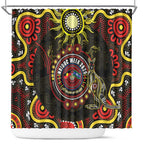 50 Years Of Deadly NAIDOC Week 2026 Shower Curtain Aussie Kangaroo Aboriginal Art
