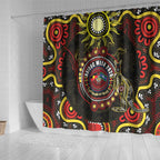 50 Years Of Deadly NAIDOC Week 2026 Shower Curtain Aussie Kangaroo Aboriginal Art