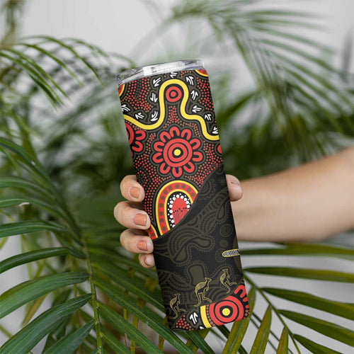 50 Years Of Deadly NAIDOC Week 2026 Skinny Tumbler Aussie Kangaroo Aboriginal Art