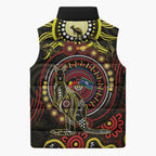 50 Years Of Deadly NAIDOC Week 2026 Sleeveless Puffer Jacket Aussie Kangaroo Aboriginal Art
