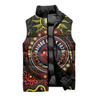 50 Years Of Deadly NAIDOC Week 2026 Sleeveless Puffer Jacket Aussie Kangaroo Aboriginal Art