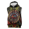 50 Years Of Deadly NAIDOC Week 2026 Sleeveless Zip Hoodie Aussie Kangaroo Aboriginal Art