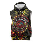50 Years Of Deadly NAIDOC Week 2026 Sleeveless Zip Hoodie Aussie Kangaroo Aboriginal Art