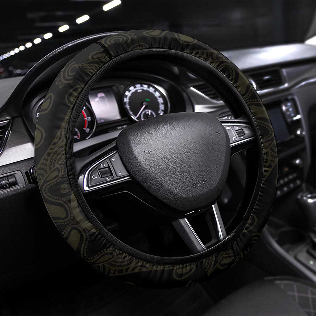 50 Years Of Deadly NAIDOC Week 2026 Steering Wheel Cover Aussie Kangaroo Aboriginal Art