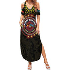 50 Years Of Deadly NAIDOC Week 2026 Summer Maxi Dress Aussie Kangaroo Aboriginal Art