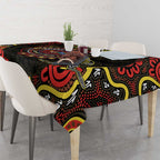 50 Years Of Deadly NAIDOC Week 2026 Tablecloth Aussie Kangaroo Aboriginal Art