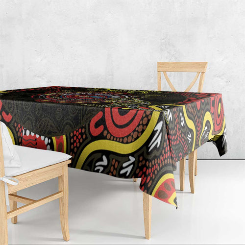 50 Years Of Deadly NAIDOC Week 2026 Tablecloth Aussie Kangaroo Aboriginal Art