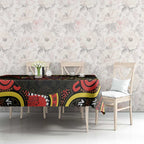 50 Years Of Deadly NAIDOC Week 2026 Tablecloth Aussie Kangaroo Aboriginal Art