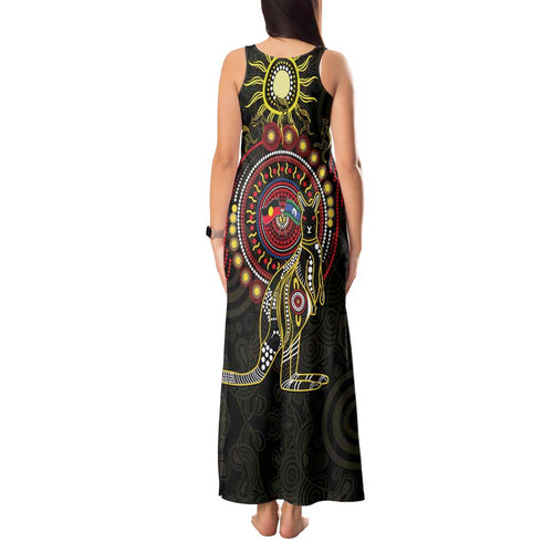 50 Years Of Deadly NAIDOC Week 2026 Tank Maxi Dress Aussie Kangaroo Aboriginal Art