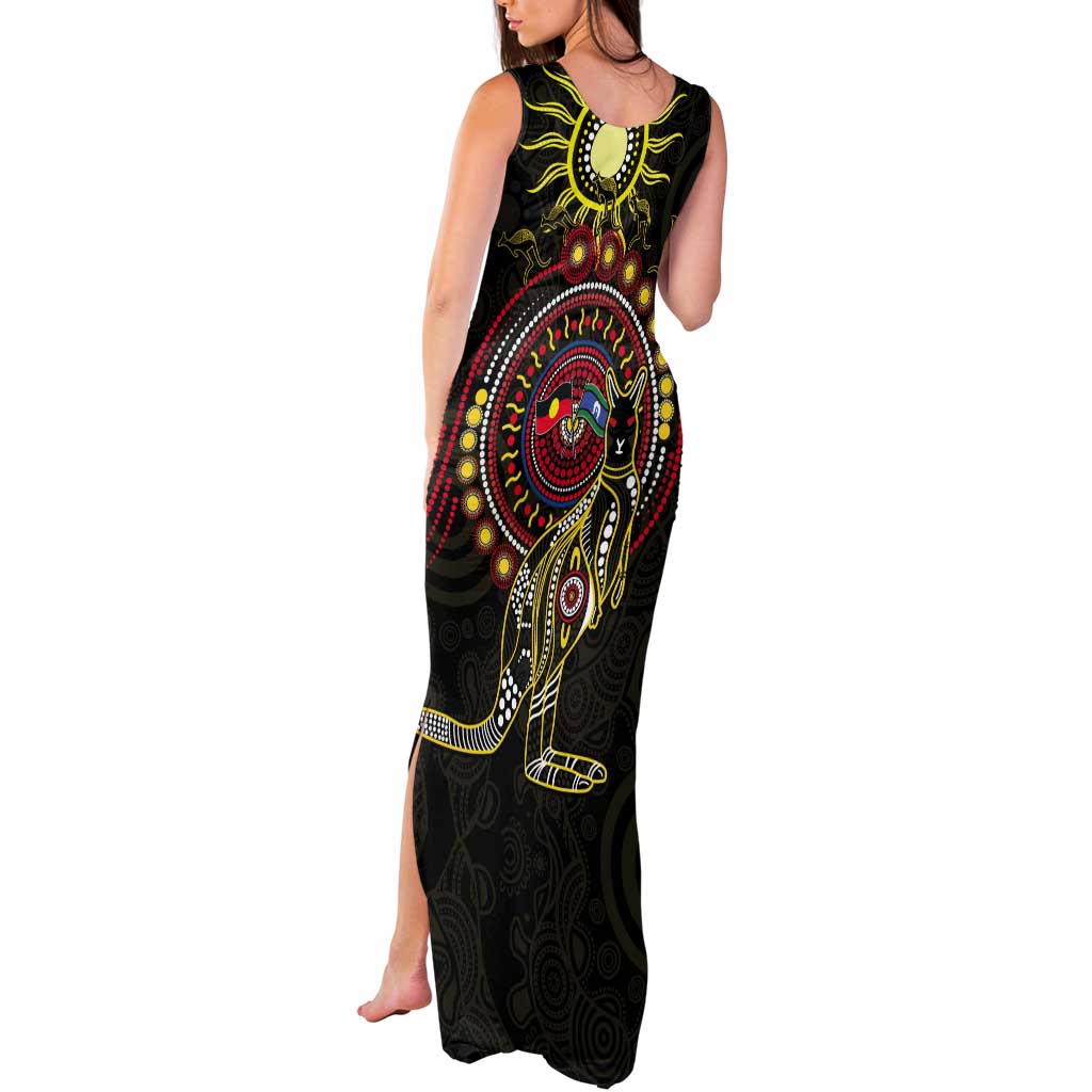 50 Years Of Deadly NAIDOC Week 2026 Tank Maxi Dress Aussie Kangaroo Aboriginal Art