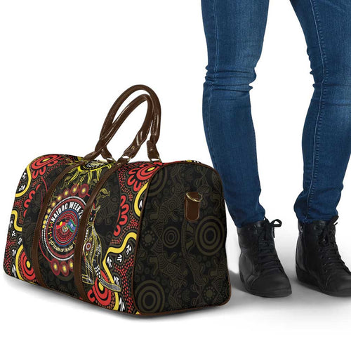 50 Years Of Deadly NAIDOC Week 2026 Travel Bag Aussie Kangaroo Aboriginal Art