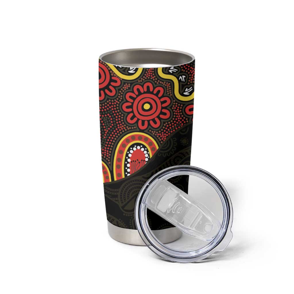 50 Years Of Deadly NAIDOC Week 2026 Tumbler Cup Aussie Kangaroo Aboriginal Art