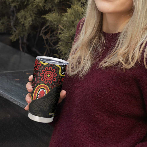 50 Years Of Deadly NAIDOC Week 2026 Tumbler Cup Aussie Kangaroo Aboriginal Art